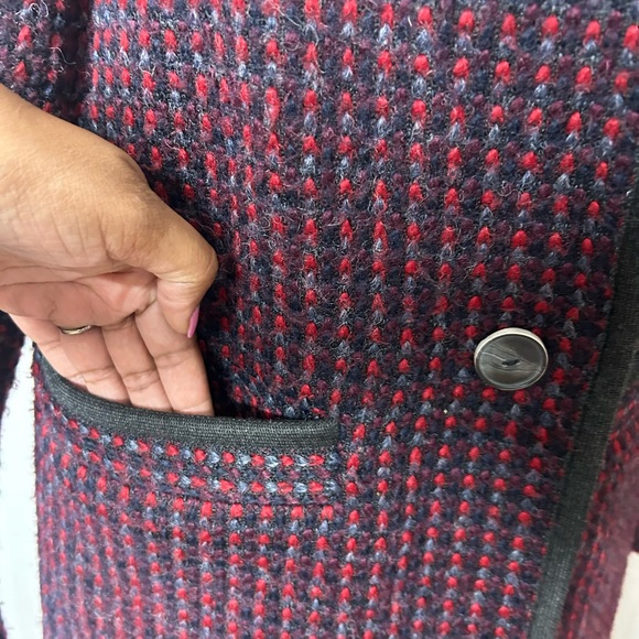 Diane von Furstenberg Wool-blend Tweed Coat (size small) - Picture 7 of 14